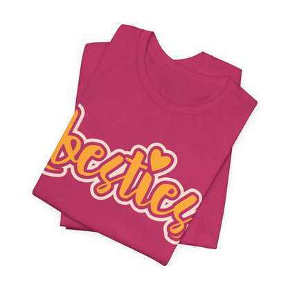Besties Heart Script Tee