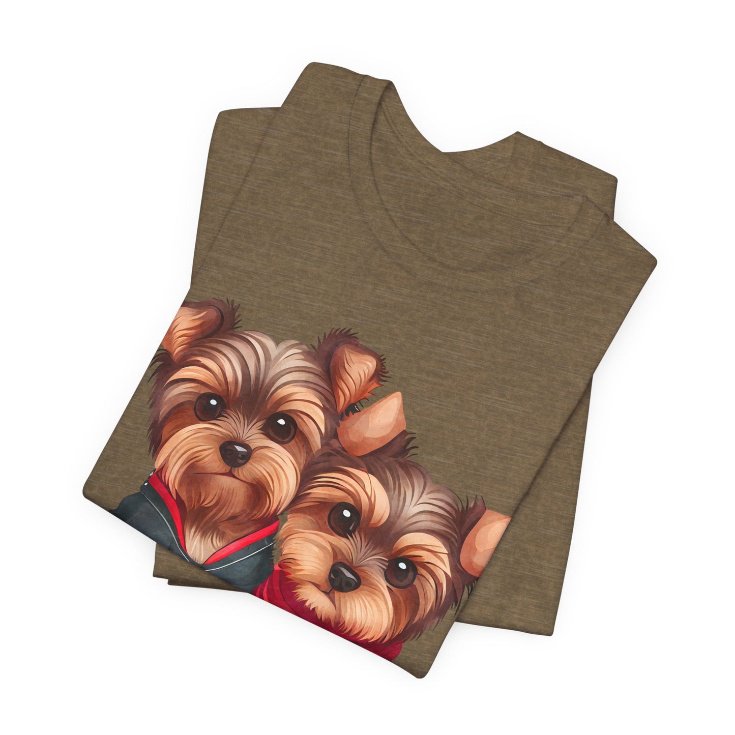 Two Yorkshire Terriers Dog Bone Tee