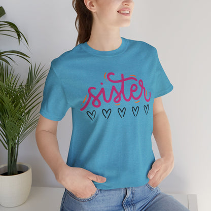Sister Love Hearts Tee