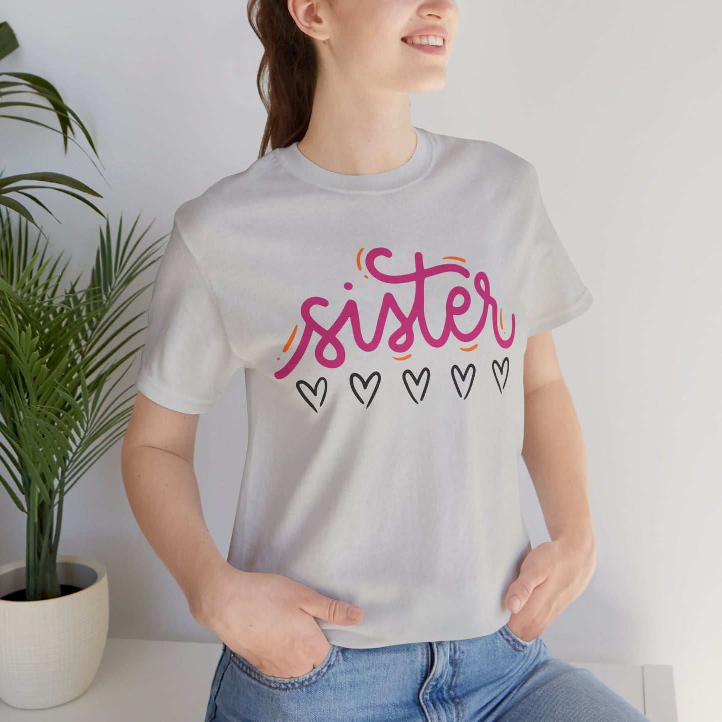 Sister Love Hearts Tee