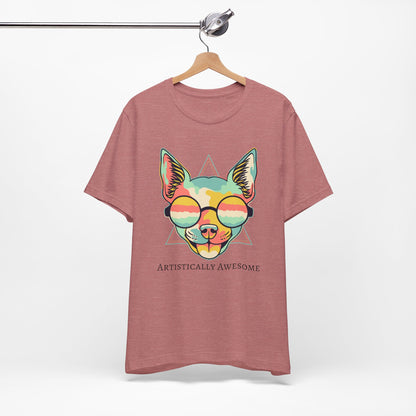 Colorful Artistic Cat Tee