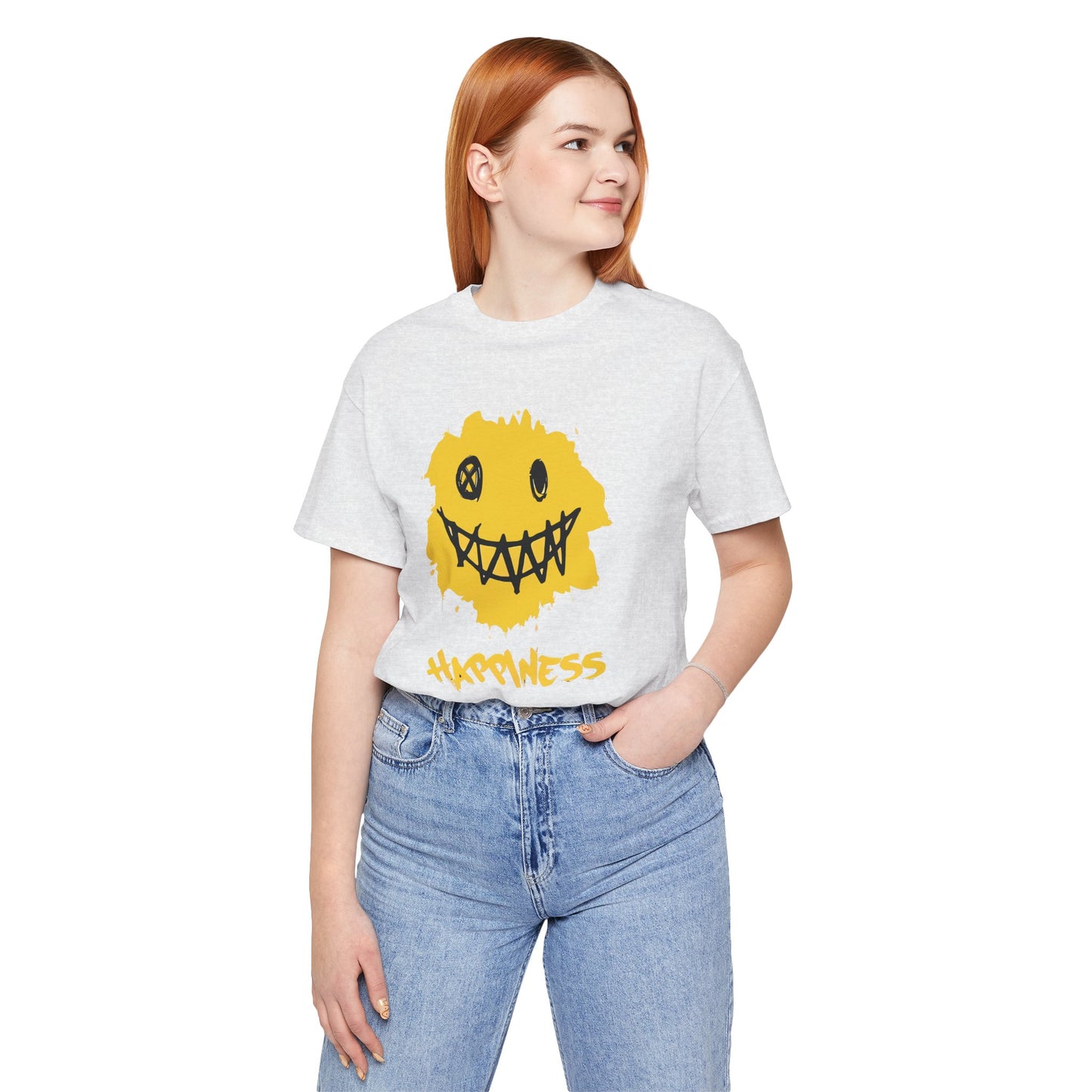 Grungy Happiness Smiley Tee