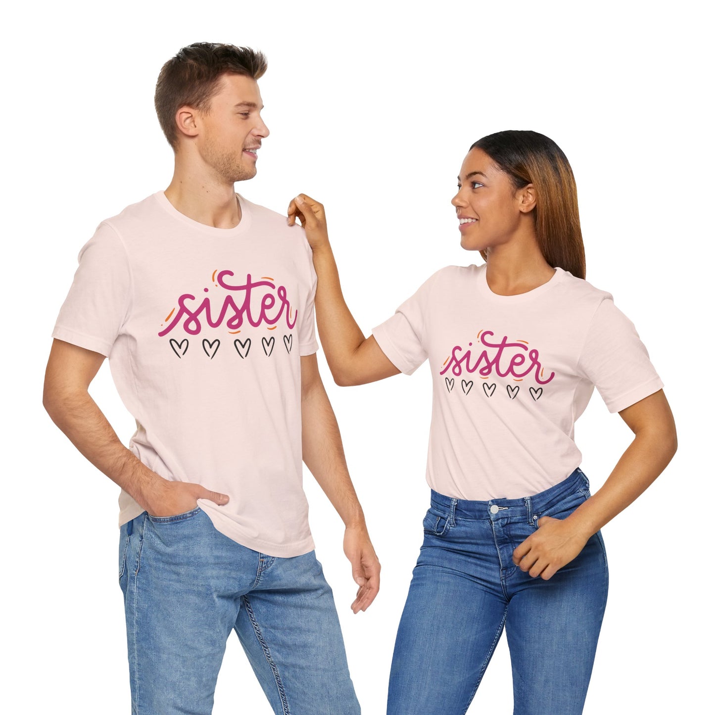 Sister Love Hearts Tee
