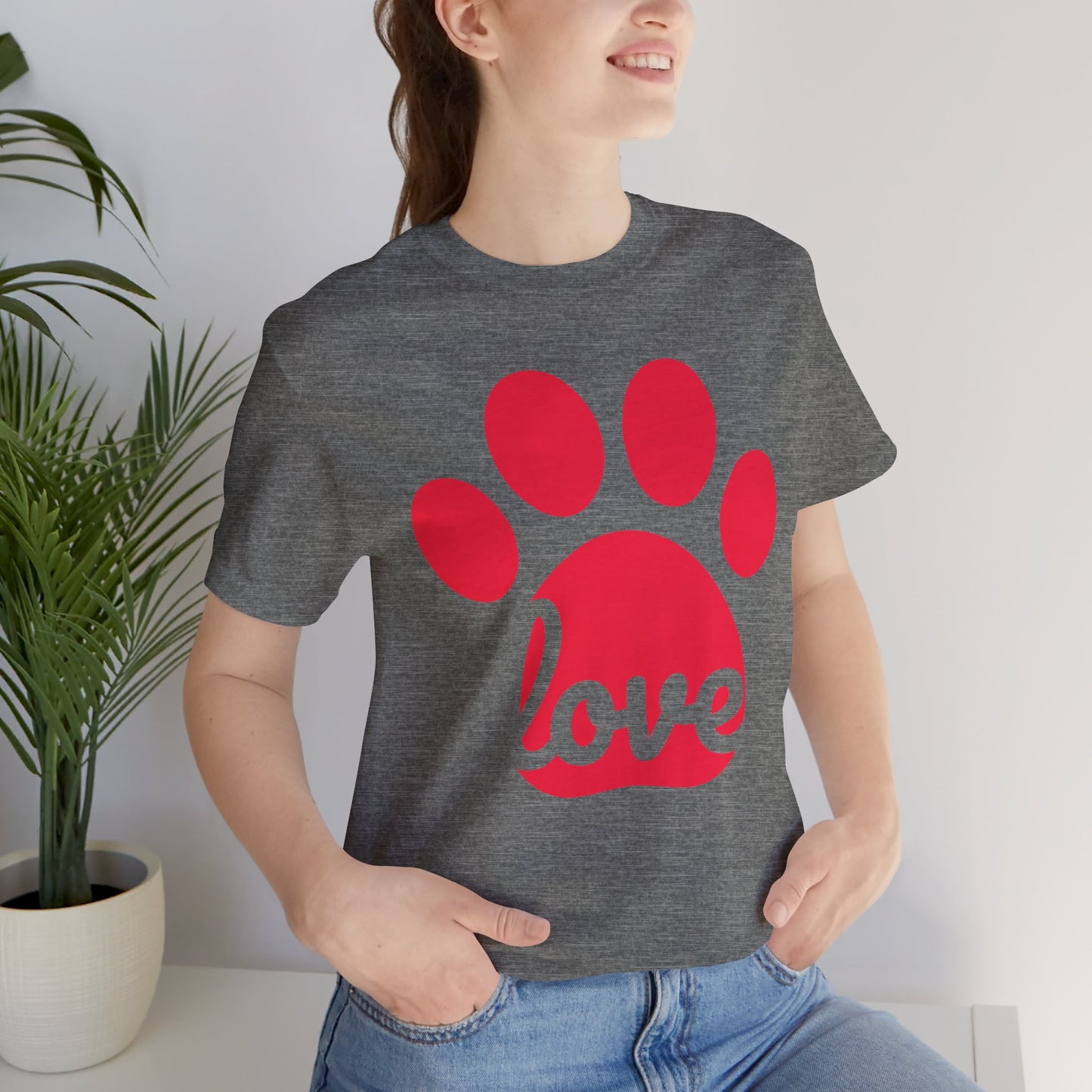 Love Paw Print Jersey Tee