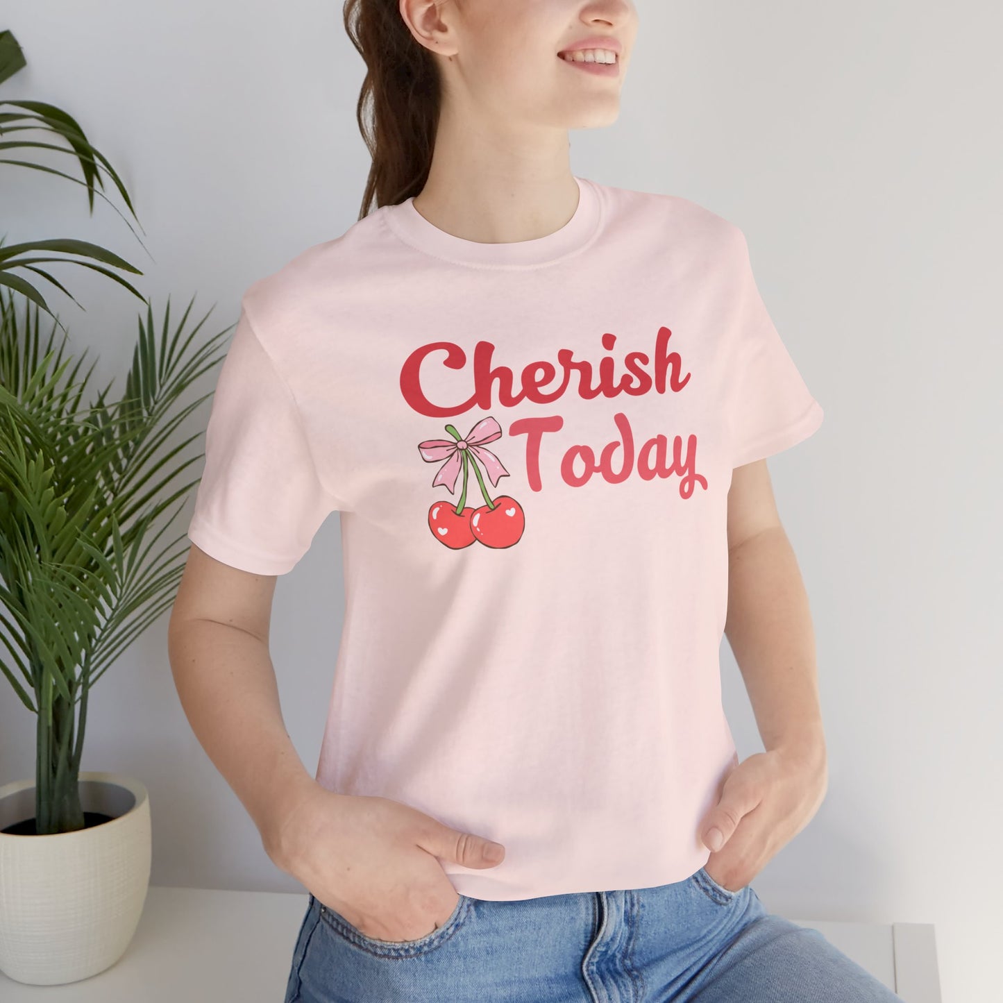 Cherish Today Cherry Bow Tee