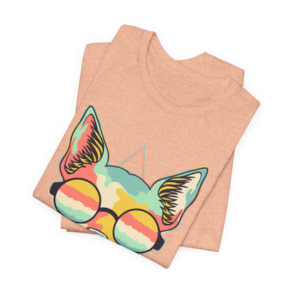 Colorful Artistic Cat Tee
