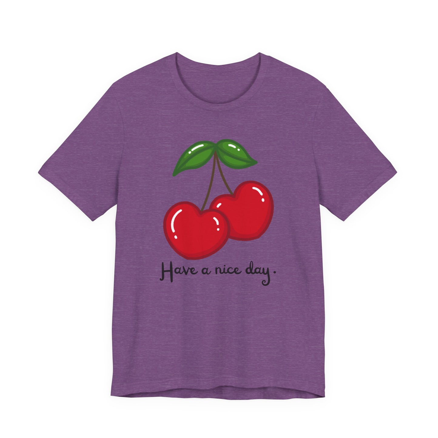 Have a Nice Day Cherry Hearts Tee