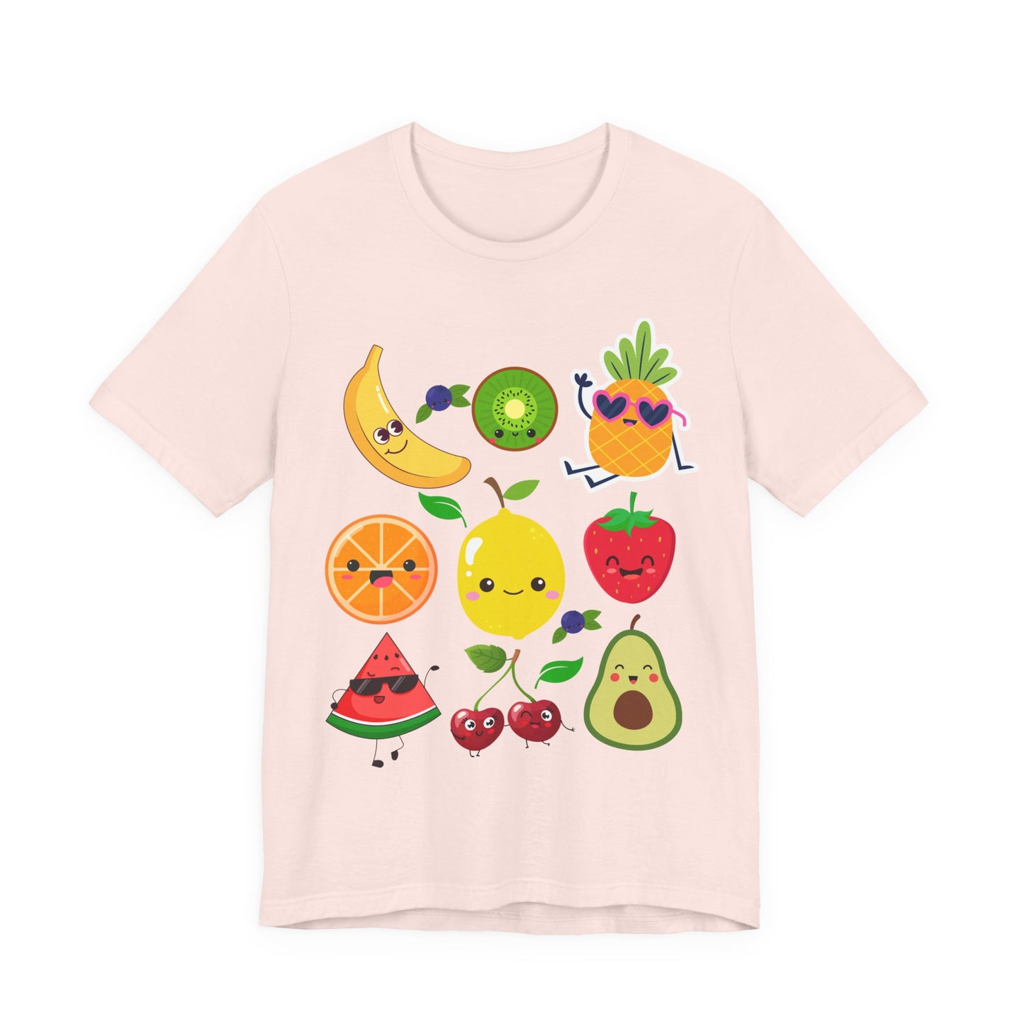 Cute Fruit Friends Kawaii Foodie Tee
