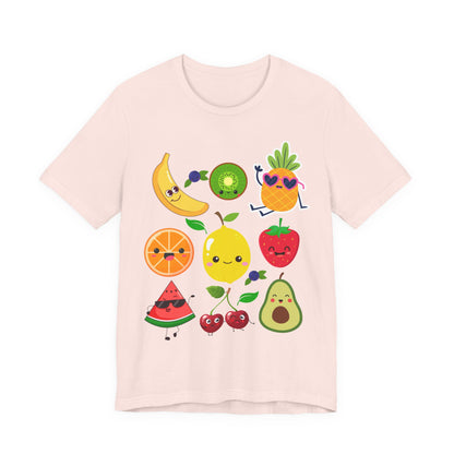 Cute Fruit Friends Kawaii Foodie Tee