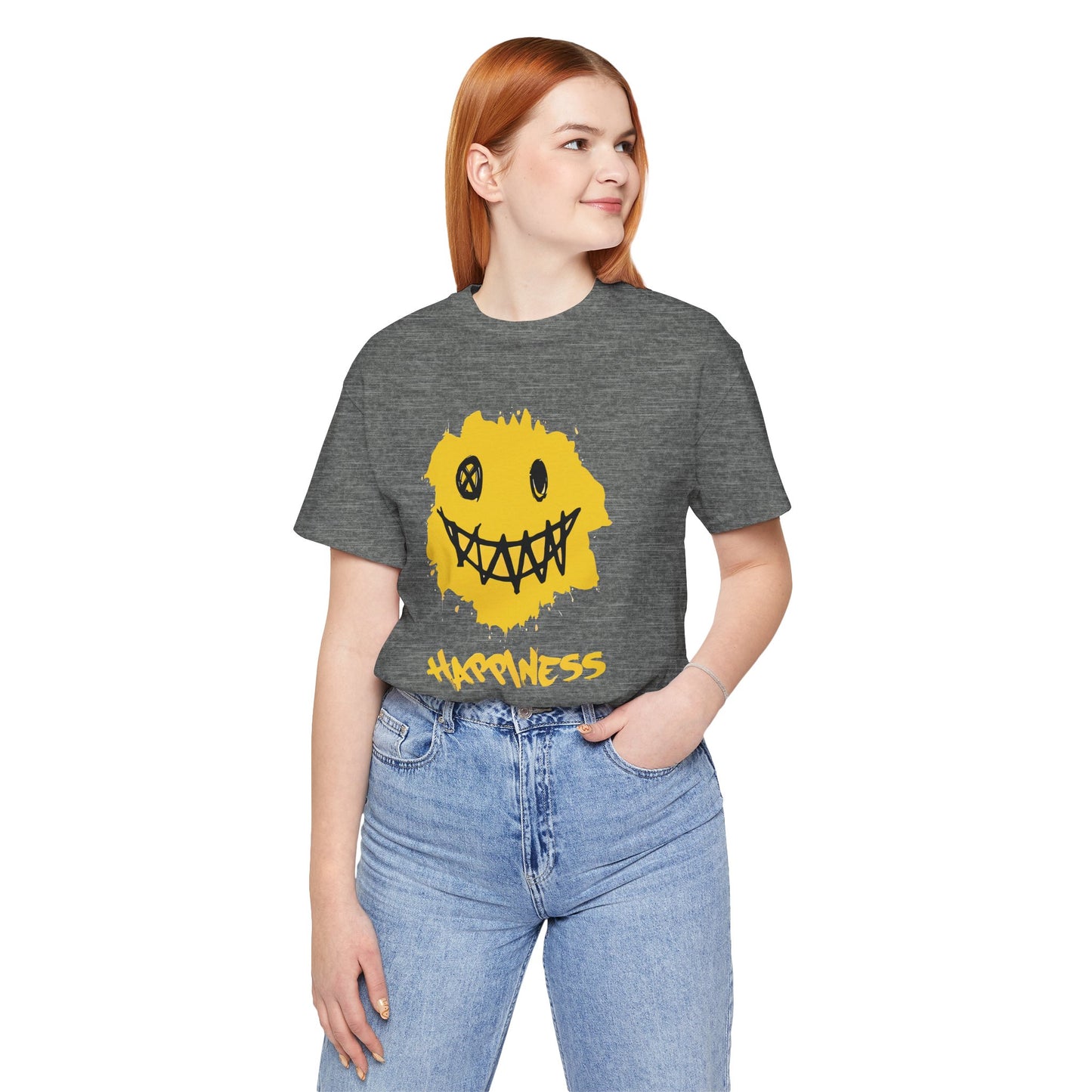 Grungy Happiness Smiley Tee