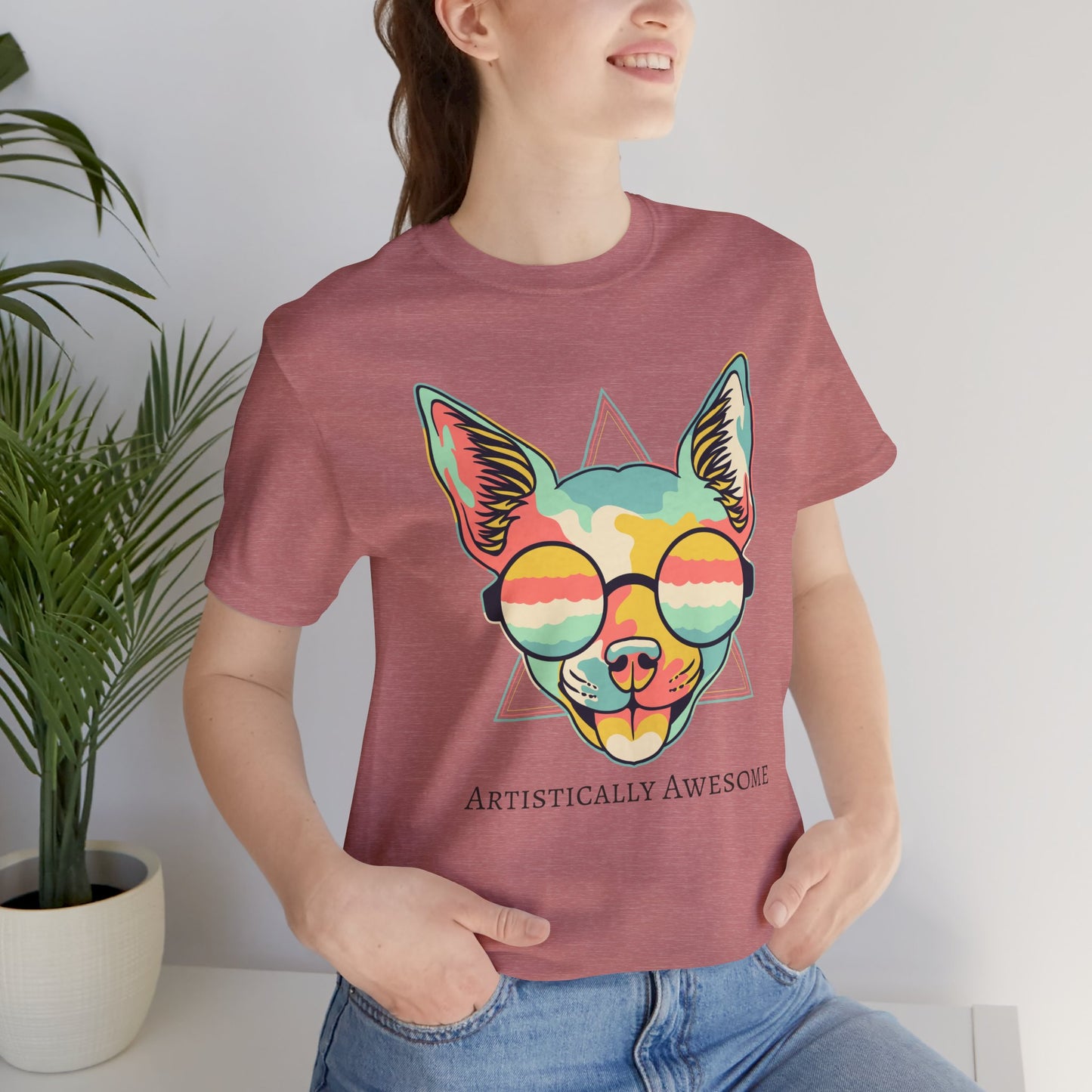 Colorful Artistic Cat Tee