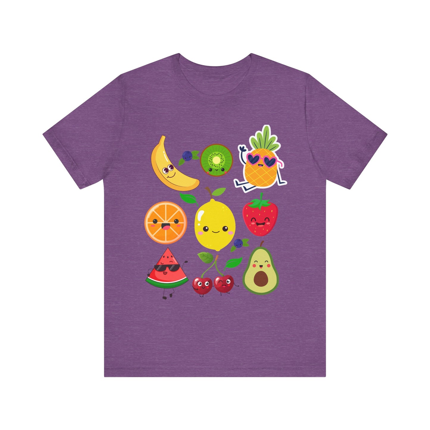 Cute Fruit Friends Kawaii Foodie Tee