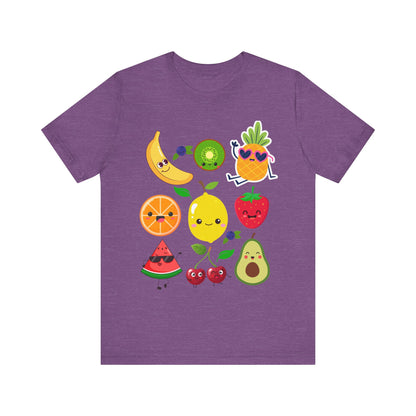 Cute Fruit Friends Kawaii Foodie Tee