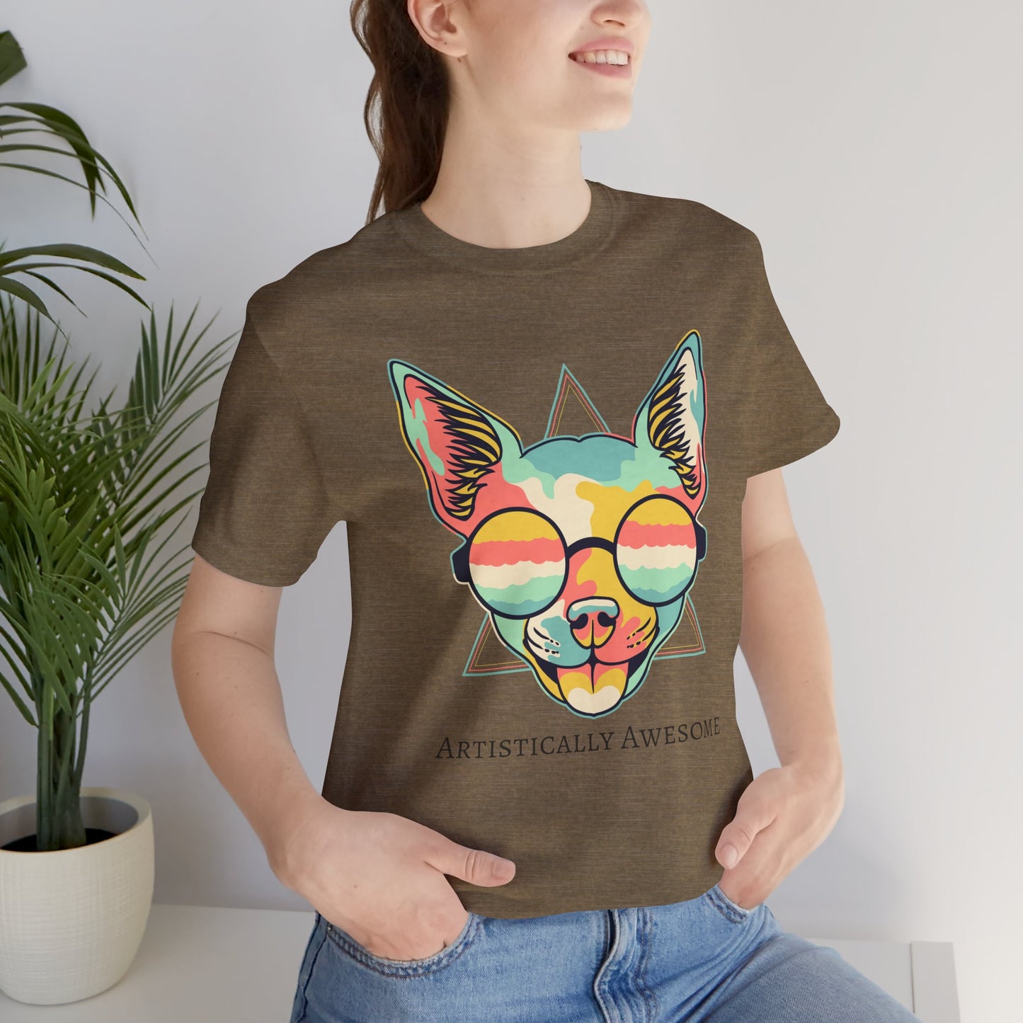 Colorful Artistic Cat Tee