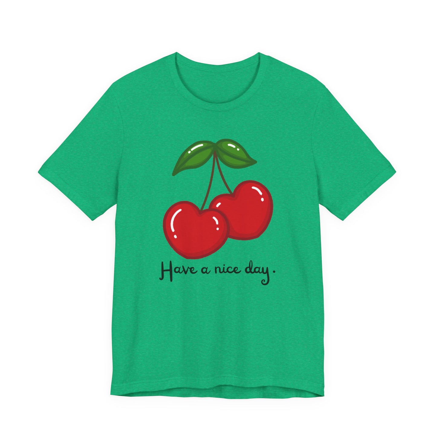 Have a Nice Day Cherry Hearts Tee