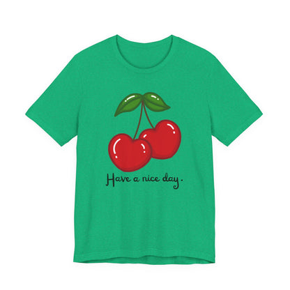 Have a Nice Day Cherry Hearts Tee