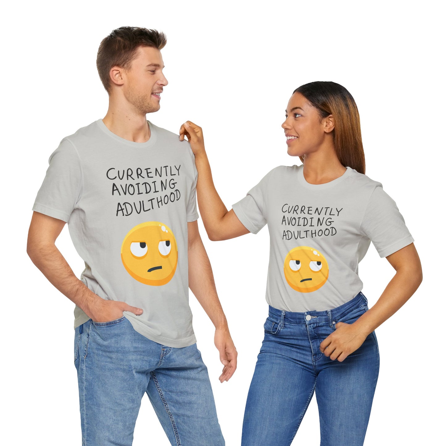 Avoiding Adulthood Emoji Tee