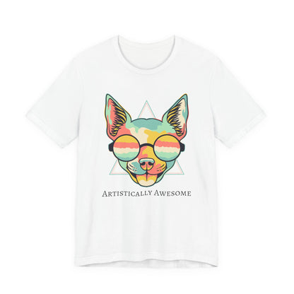 Colorful Artistic Cat Tee