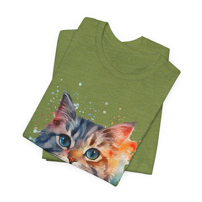 Watercolor Cat Tee