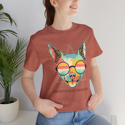 Colorful Artistic Cat Tee