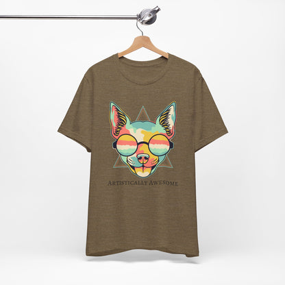 Colorful Artistic Cat Tee