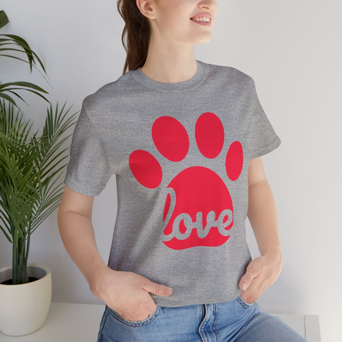 Love Paw Print Jersey Tee