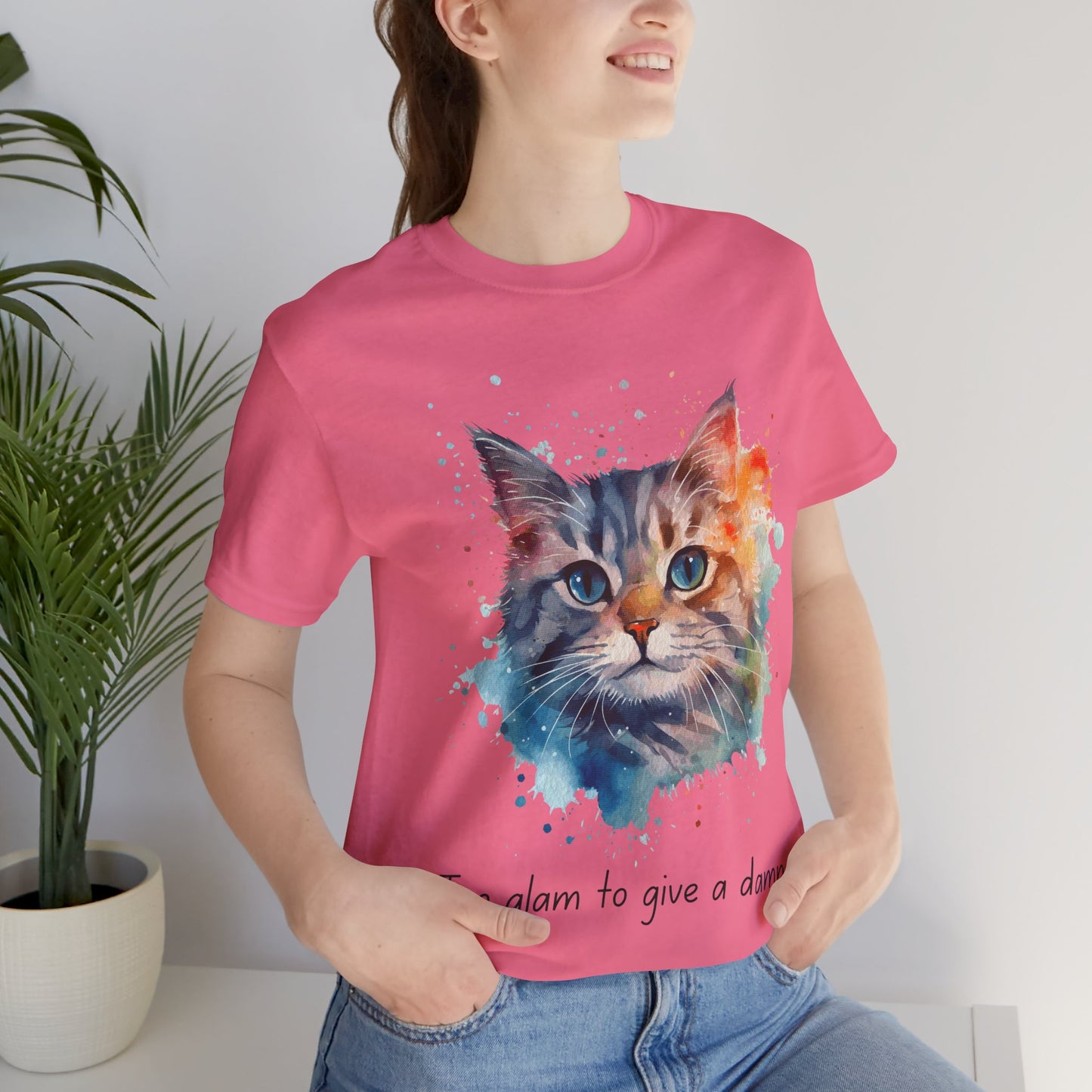 Watercolor Cat Tee