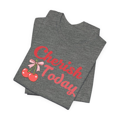 Cherish Today Cherry Bow Tee