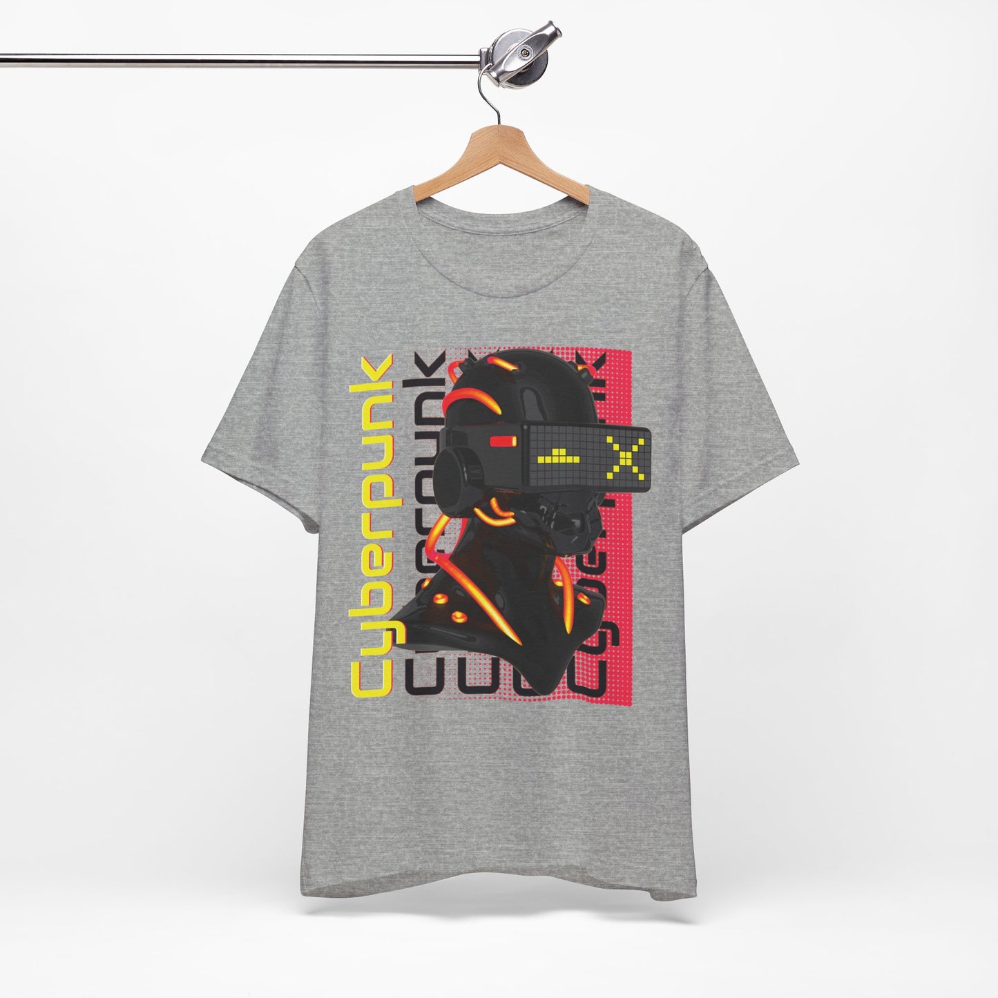 Cyberpunk Glitch Head Tee