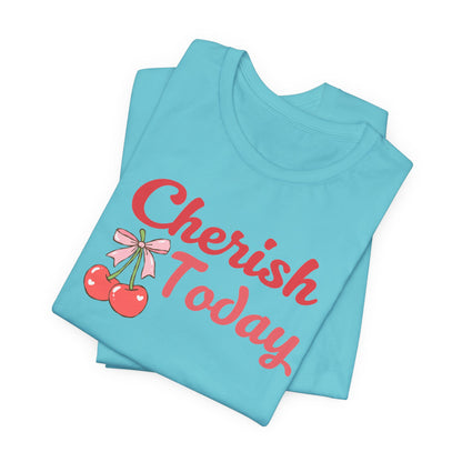 Cherish Today Cherry Bow Tee