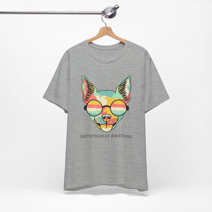 Colorful Artistic Cat Tee