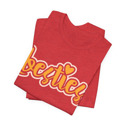 Besties Heart Script Tee