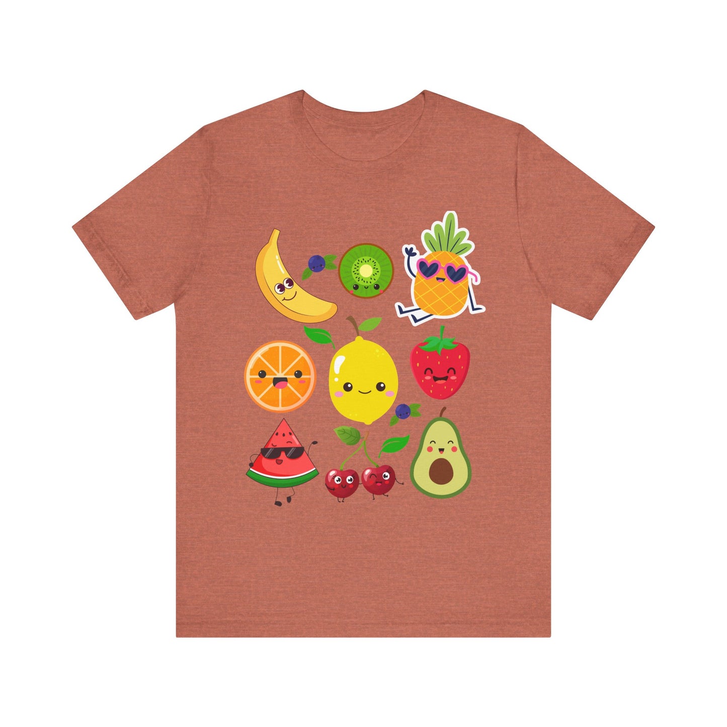 Cute Fruit Friends Kawaii Foodie Tee