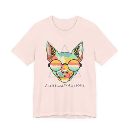 Colorful Artistic Cat Tee