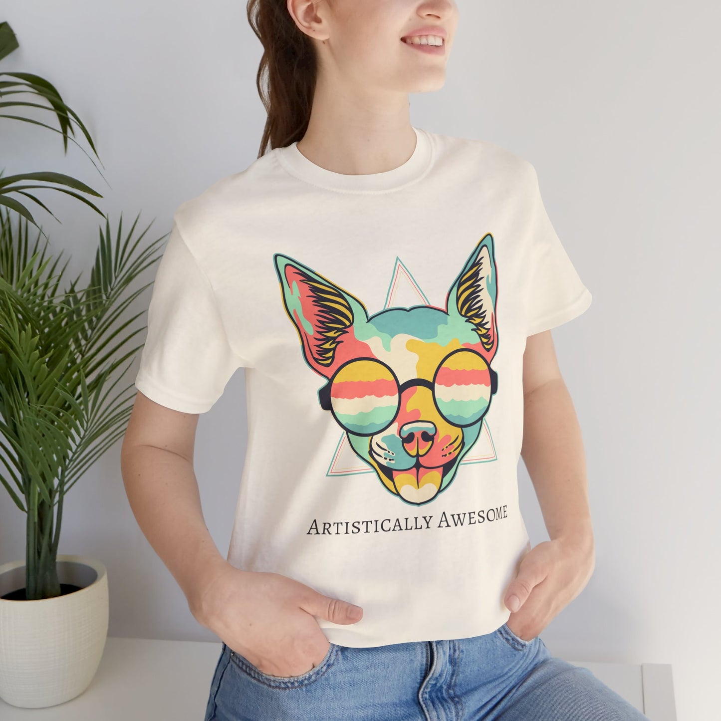 Colorful Artistic Cat Tee