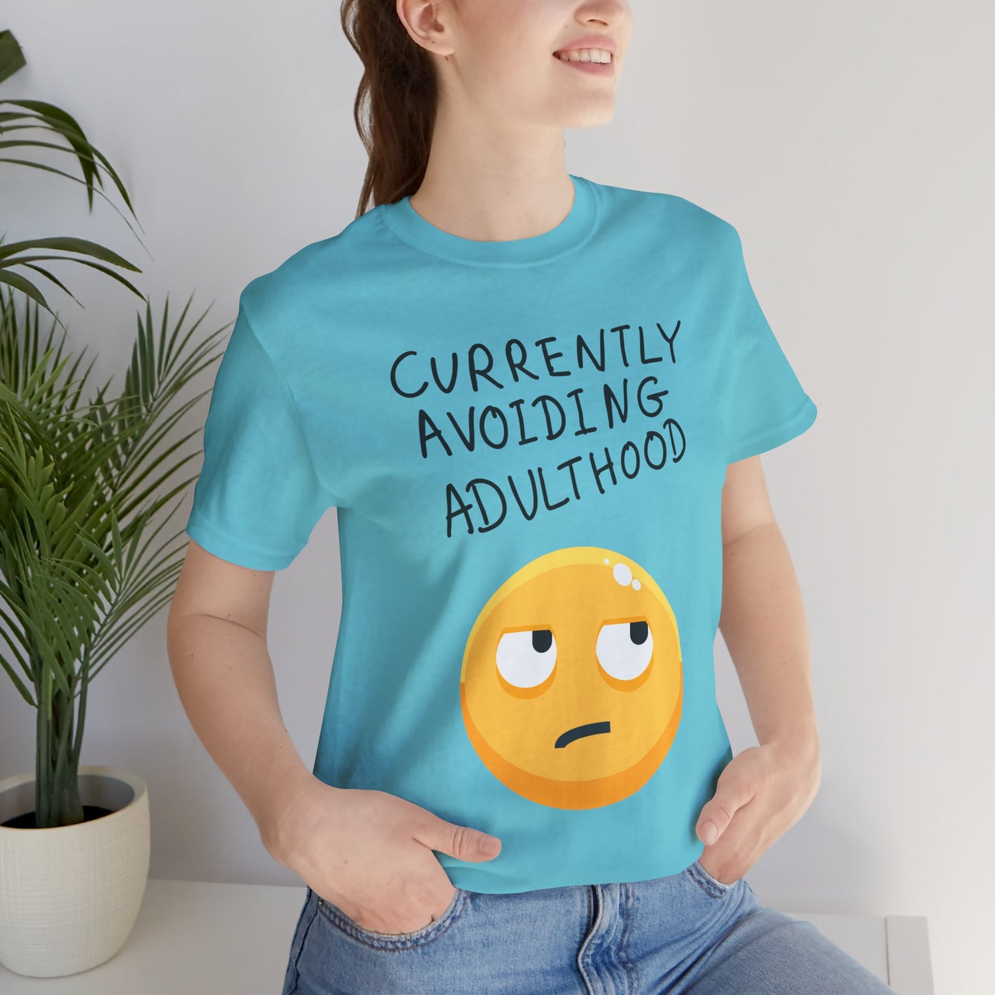 Avoiding Adulthood Emoji Tee