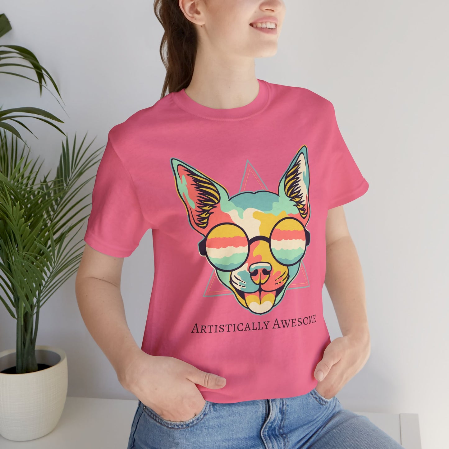Colorful Artistic Cat Tee