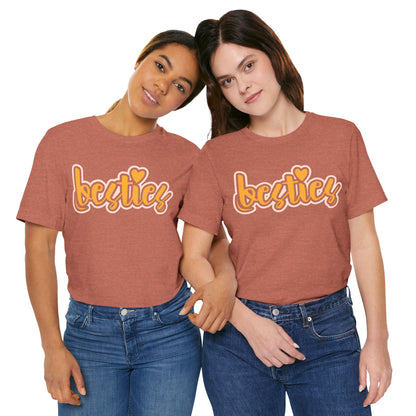Besties Heart Script Tee