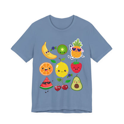 Cute Fruit Friends Kawaii Foodie Tee