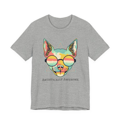 Colorful Artistic Cat Tee