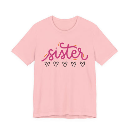 Sister Love Hearts Tee