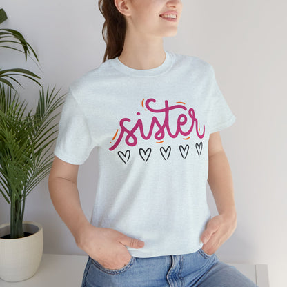 Sister Love Hearts Tee