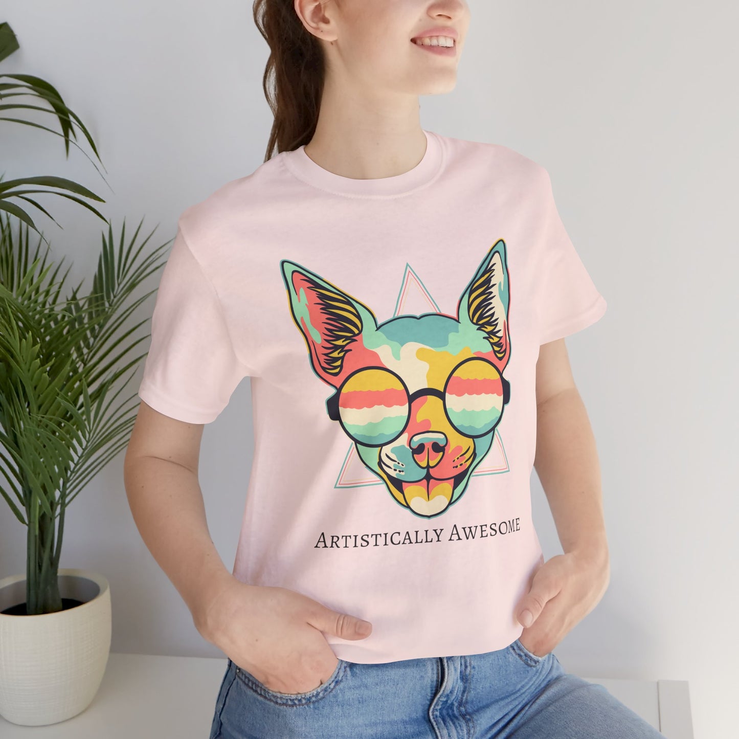 Colorful Artistic Cat Tee