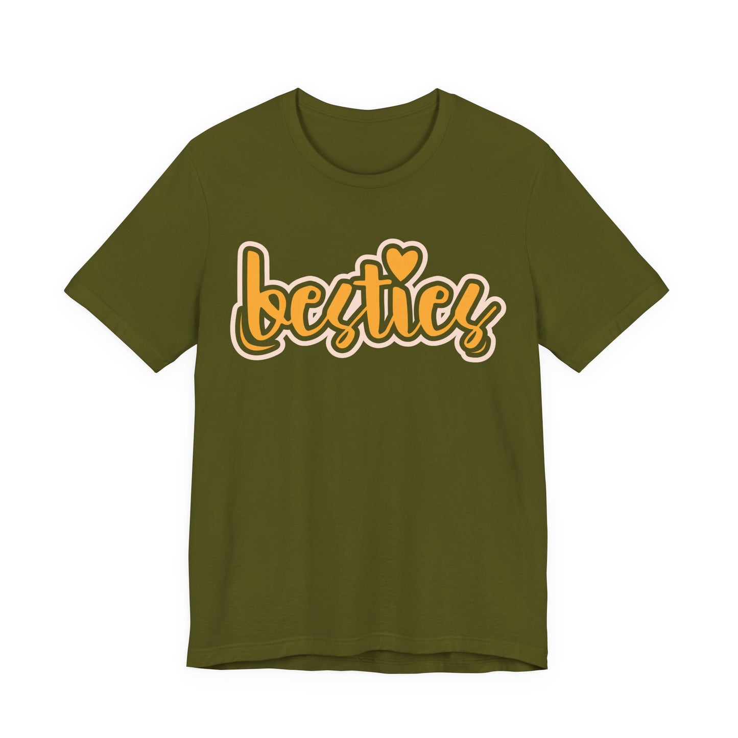 Besties Heart Script Tee
