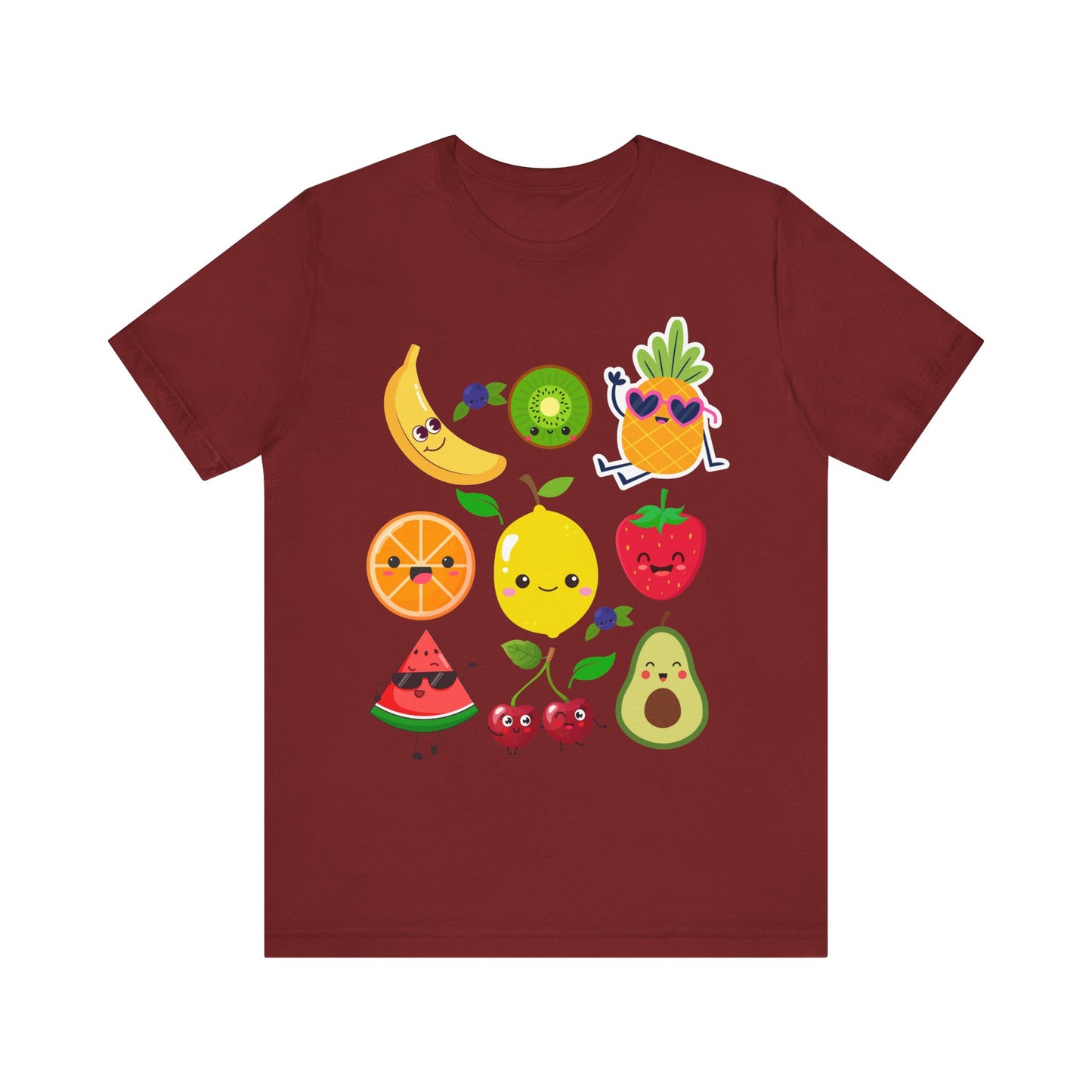 Cute Fruit Friends Kawaii Foodie Tee
