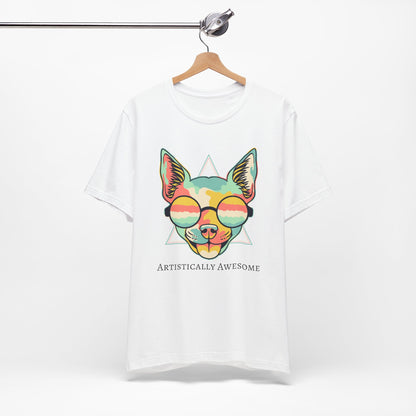 Colorful Artistic Cat Tee