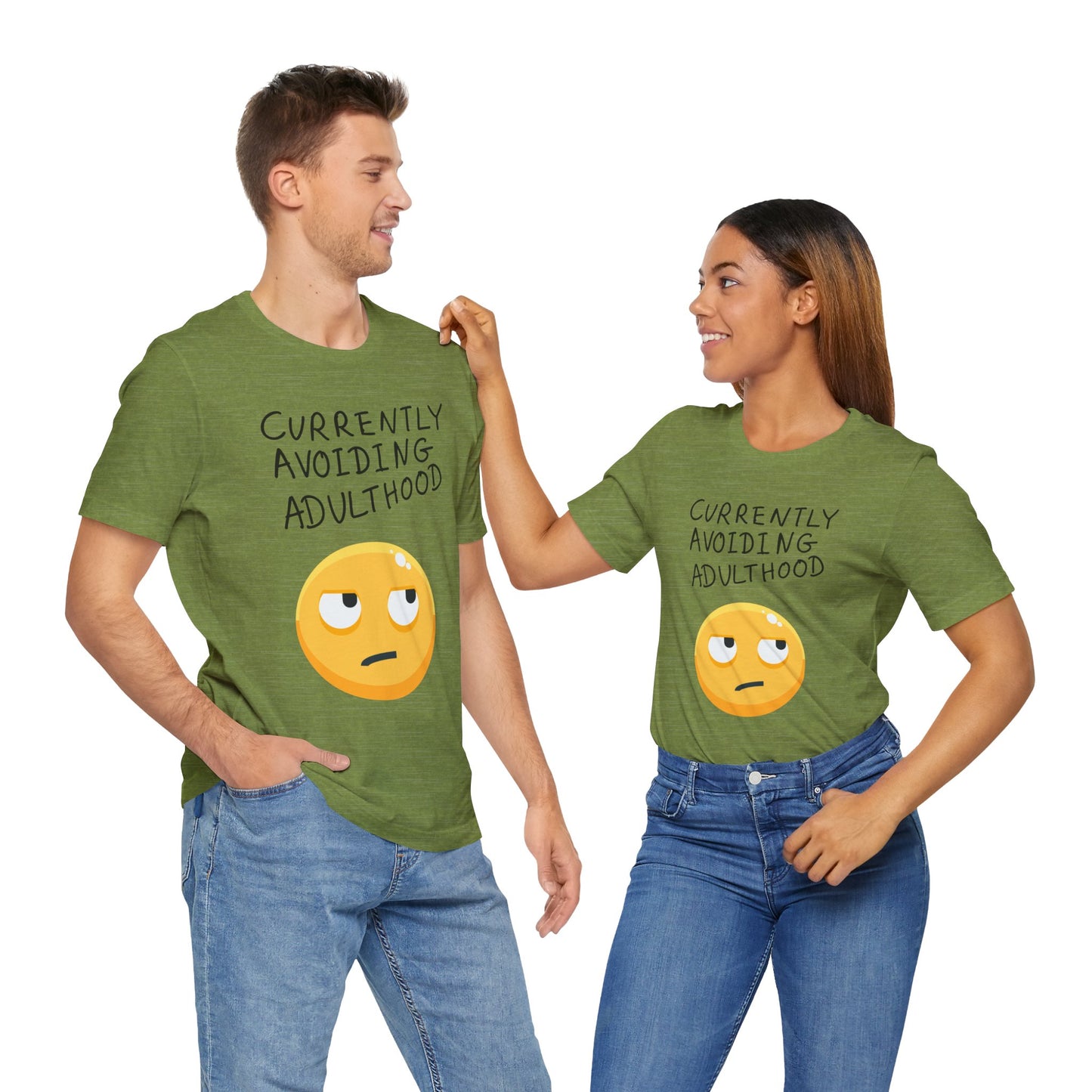 Avoiding Adulthood Emoji Tee