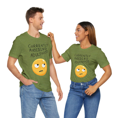 Avoiding Adulthood Emoji Tee