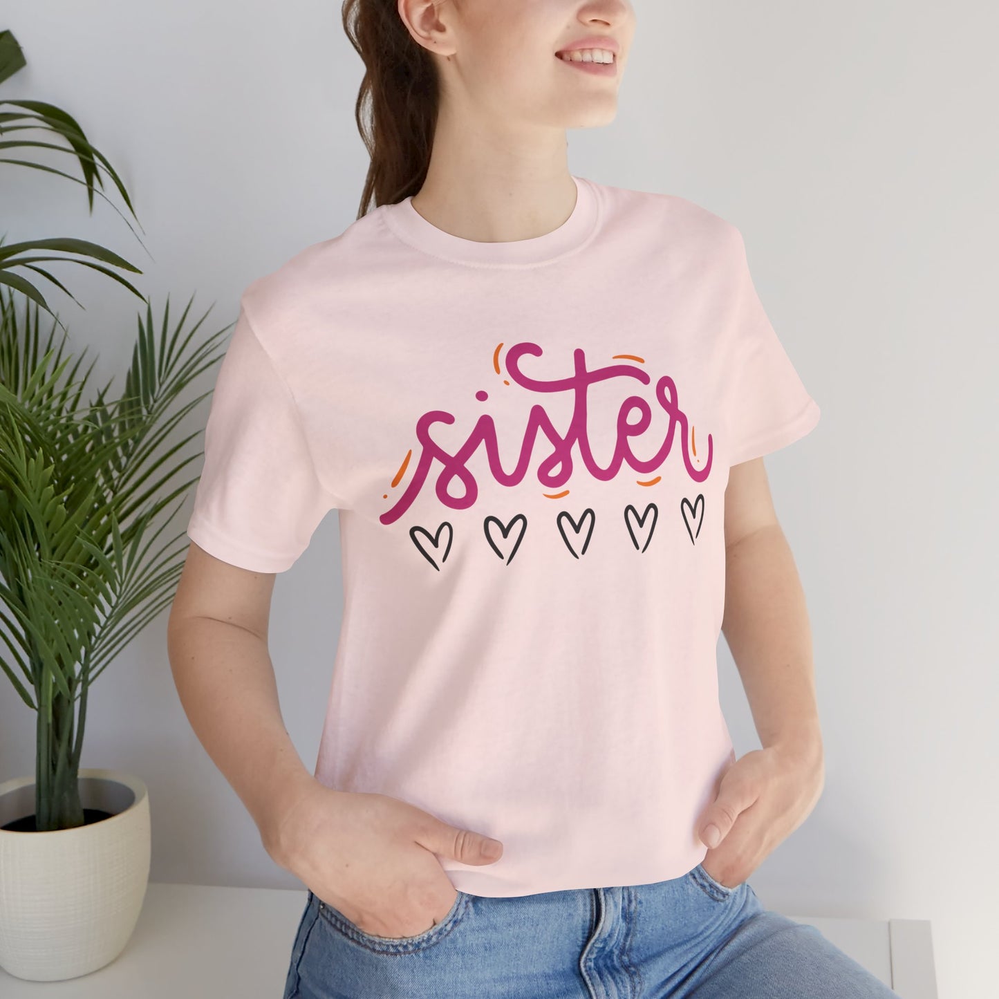 Sister Love Hearts Tee