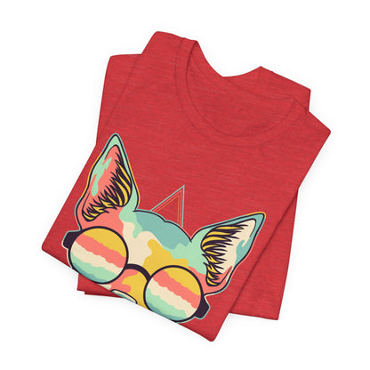 Colorful Artistic Cat Tee
